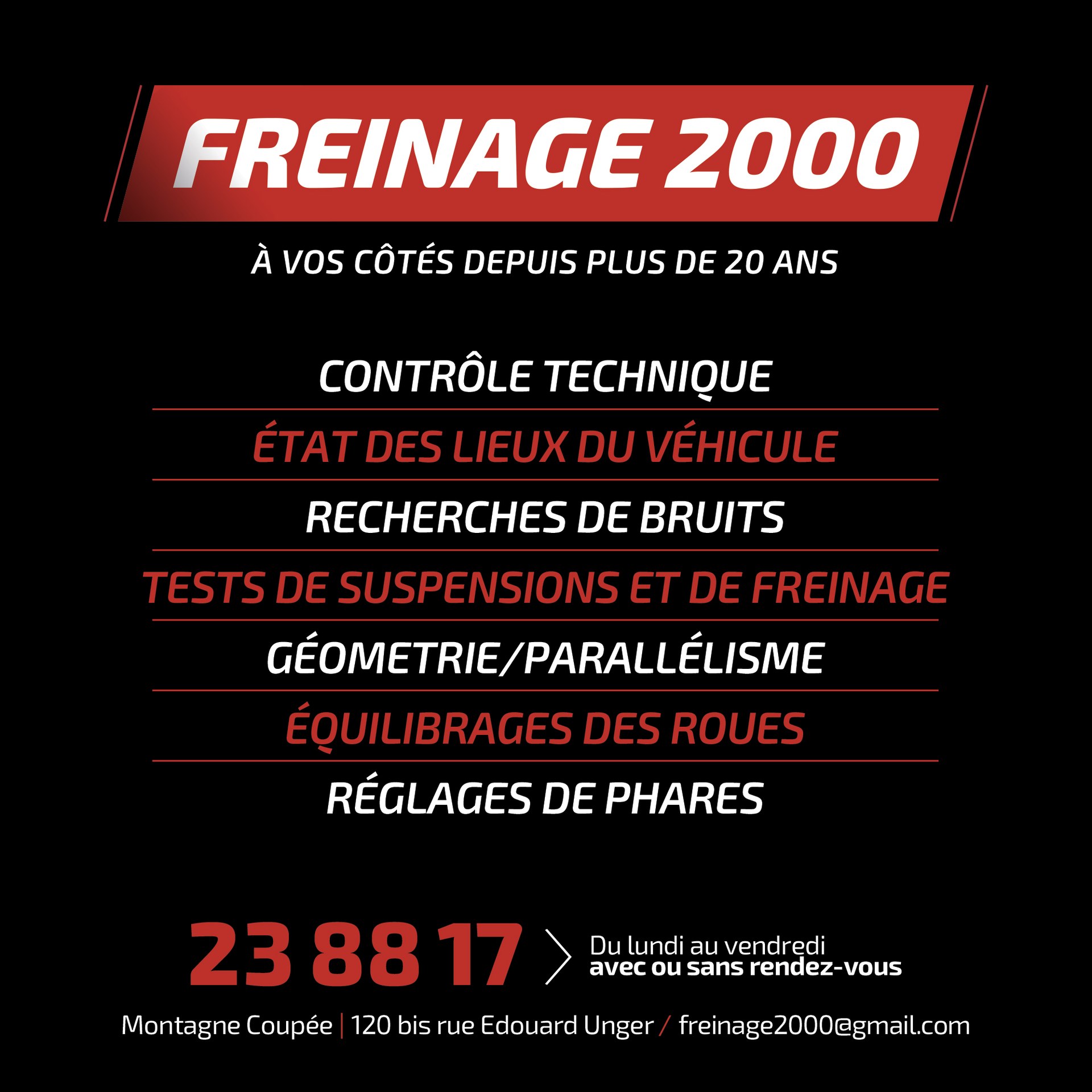 FREINAGE 2000